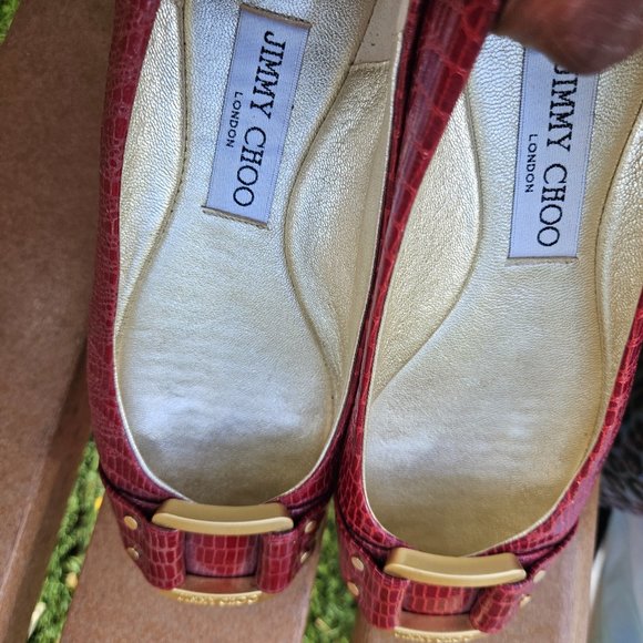 Jimmy Choo Leather Flats - Picture 1 of 6